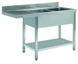 <p>As mesas estão desenhadas para acomodar uma máquina de lavar louça de abertura frontal de 600 x 600 mm.</p>