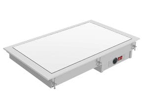 <p>Placa lisa com superfície de vidro vitrocerâmico para o serviço