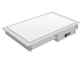 <p>Placa lisa com superfície de vidro vitrocerâmico para o serviço