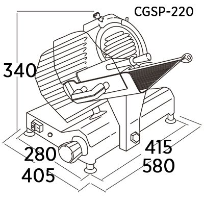 cota CGSP feitos de liga de alumínio anodizado.