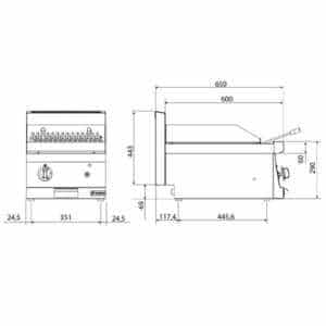 equipado com queimadores de alta eficiência
