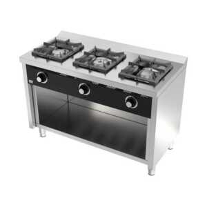 Fogão a gás 3 queimadores 600 com móvel C3F600E -dev.palamenta.com.pt