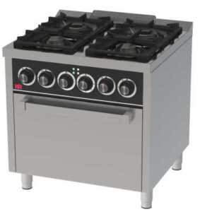 Fogão a gás 4 queimadores 750 + forno eléctrico C4F750HE -dev.palamenta.com.pt