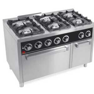 Fogão a gás 6 queimadores + forno C6F750H -dev.palamenta.com.pt