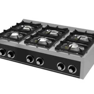 Fogão a gás de bancada 6 queimadores C6F750S -dev.palamenta.com.pt