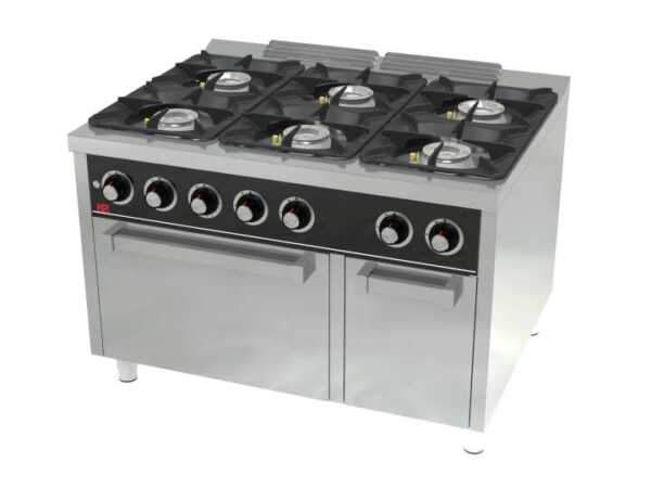 Fogão a gás 6 queimadores + forno C6F900H -dev.palamenta.com.pt