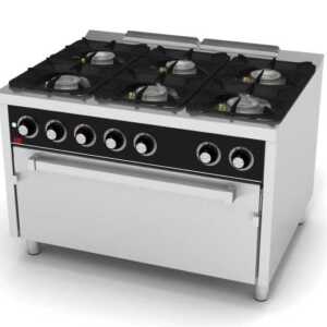 Fogão a gás 6 queimadores + forno maxi C6F900HM -dev.palamenta.com.pt
