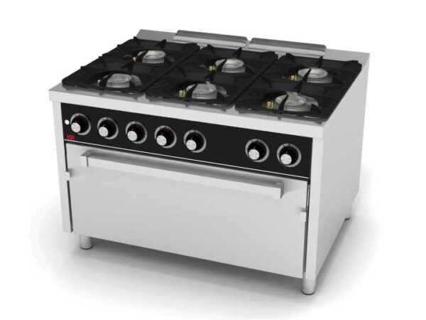 Fogão a gás 6 queimadores + forno maxi C6F900HM -dev.palamenta.com.pt