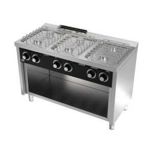 Fogão a gás com móvel 6 queimadores CB6F600E -dev.palamenta.com.pt