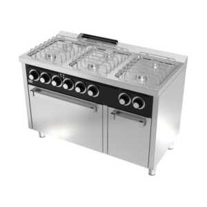 Fogão a gás 6 queimadores e forno elétrico CB6F600HE -dev.palamenta.com.pt
