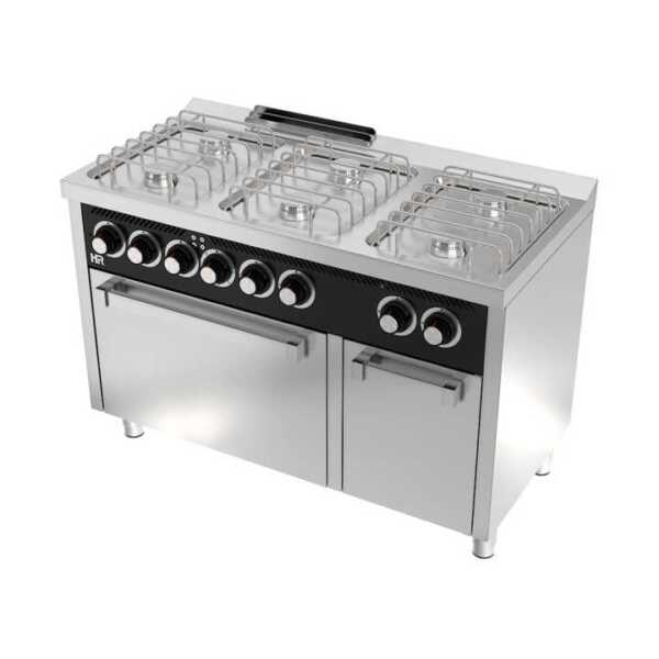 Fogão a gás 6 queimadores e forno elétrico CB6F600HE -dev.palamenta.com.pt