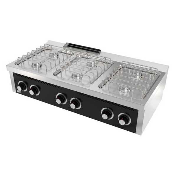 Fogão a gás de bancada 6 queimadores CB6F600S -dev.palamenta.com.pt