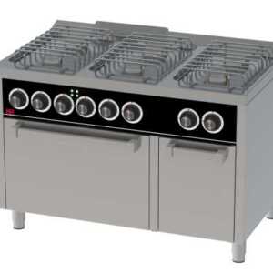 Fogão a gás 6 queimadores+ forno elétrico CB6F750HE -dev.palamenta.com.pt