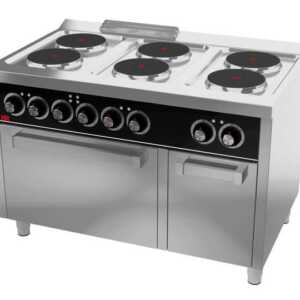 Fogão eléctrico elétrico 6 placas + forno CE6P750H -dev.palamenta.com.pt