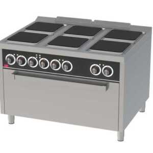 Fogão eléctrico + forno maxi 6 placas -dev.palamenta.com.pt