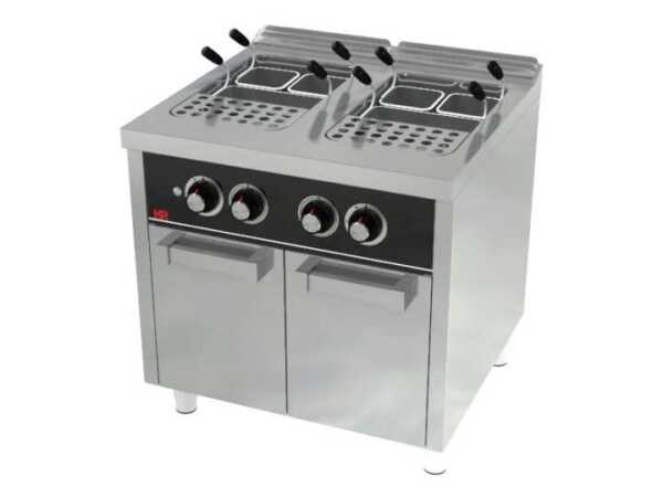 Cozedor de pasta a gás armário 25l + 25l  -dev.palamenta.com.pt
