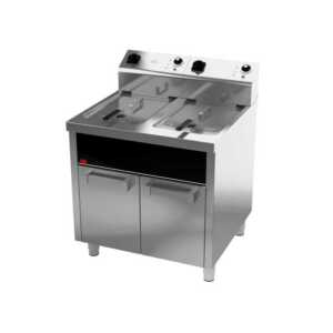 Fritadeira eléctrica trifásica com móvel 15l+15l