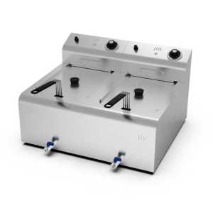 Fritadeira eléctrica 8l+8l (duplo)  -dev.palamenta.com.pt