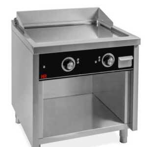 Fry-Top eléctrico com móvel aço rectificado FTE7508E   -dev.palamenta.com.pt