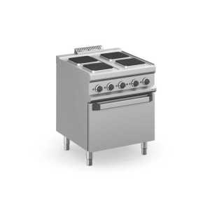 Fogão eléctrico 4 placas quadradas + forno Eléctrico MPQ77FE