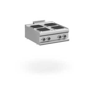 Fogão eléctrico de bancada 4 placas quadradas  MPQ77T