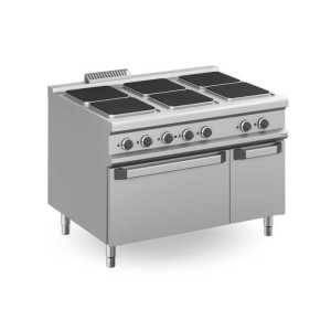 Fogão eléctrico 6 placas quadradas +forno eléctrico MPQ912FE