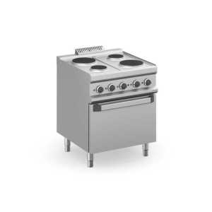 Fogão eléctrico 4 placas redondas + forno Eléctrico MPR77FE