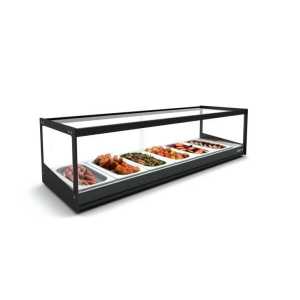 Vitrine aquecida de bancada CLO6BL LED