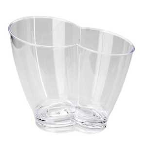 Cubo Enfriabotellas Acrílico Transparente Duplo