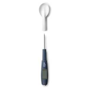 Colher Silicone com Termômetro Sonda