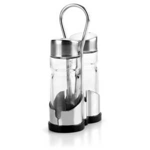 Jogo De Saleiro-Pimenteiro Basic Inox