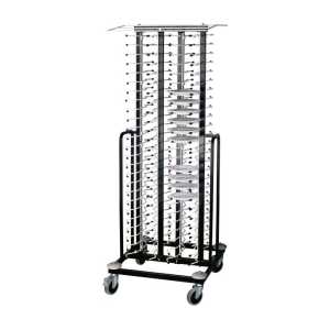 Carro Porta Pratos Inox com Rodas para 100 Pratos