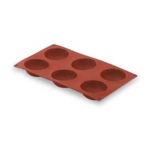 Molde Semi-Esférica 6 Cavidades Silicone Pastryflex
