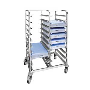 Carro Portabandejas Inox para 20 Unidades