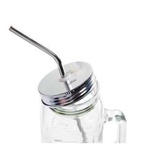 Set 4 Palhinhas Inox e Escova de Limpeza
